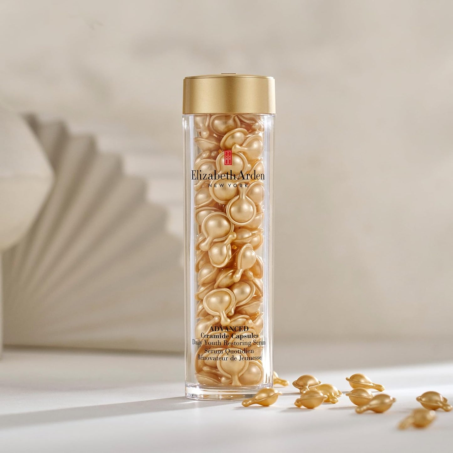 Elizabeth Arden Advanced Ceramide Face Serum Capsules, Anti-Aging Skincare, Fragrance-Free Hydrating Formula for Radiant, Firm Skin, Nourishing and Strengthening