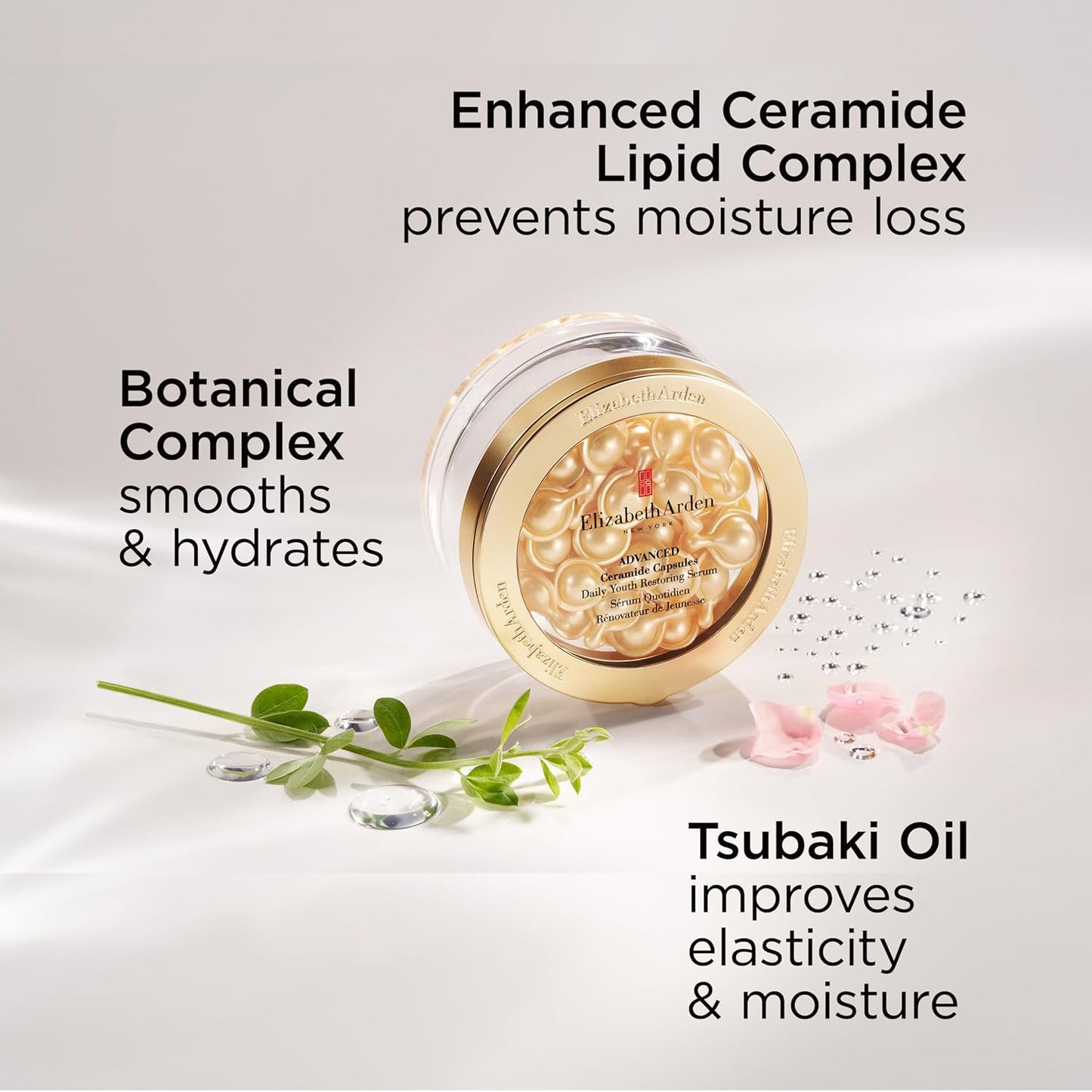 Elizabeth Arden Advanced Ceramide Face Serum Capsules, Anti-Aging Skincare, Fragrance-Free Hydrating Formula for Radiant, Firm Skin, Nourishing and Strengthening