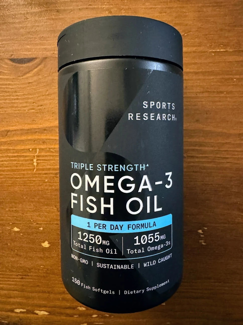 Sports Research Triple Strength Omega 3 Fish Oil - 150 Softgels