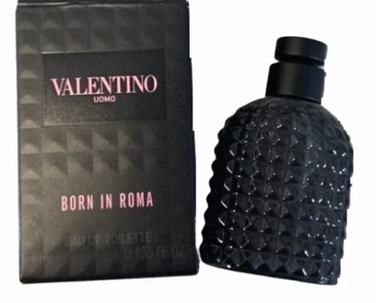 Valentino Uomo Born in Roma Eau De Toilette EDT Mini Splash Dab 4ml/0.135 oz