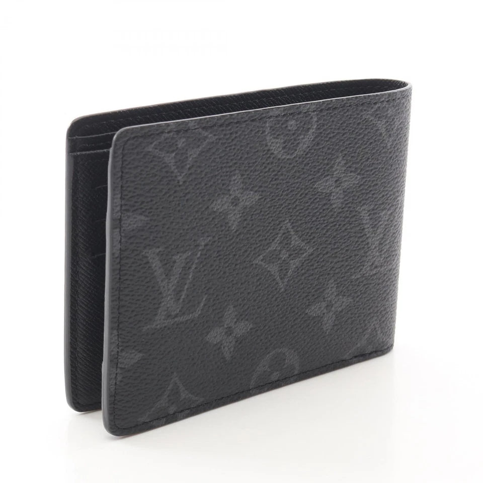 LOUIS VUITTON Portefeuille Multiple wallet M61695 Monogram eclipse Black LV