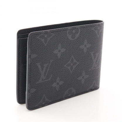 LOUIS VUITTON Portefeuille Multiple wallet M61695 Monogram eclipse Black LV