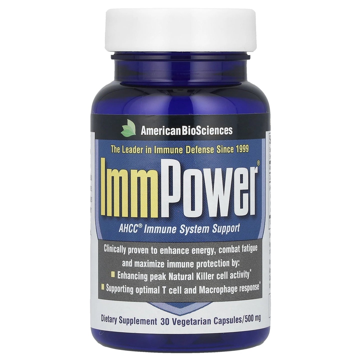 ImmPower® AHCC®, 500 mg, 30 Vegetarian Capsules