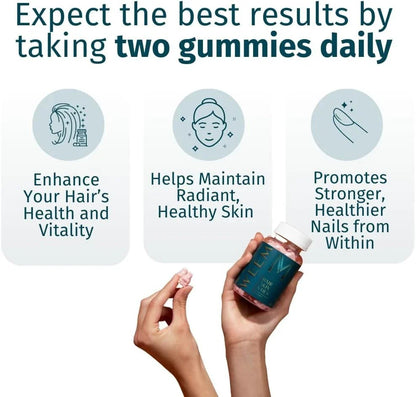 Hair, Skin & Nails Gummies – Vegan Biotin Support | Beauty Vitamins