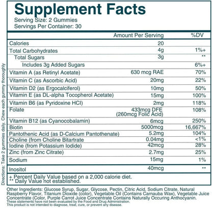 Hair, Skin & Nails Gummies – Vegan Biotin Support | Beauty Vitamins