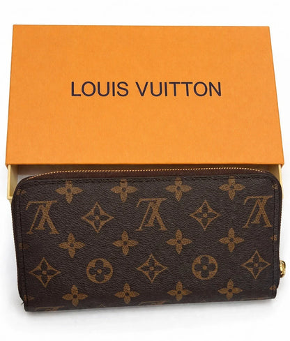 Luxury Monogram Women’s Zippy Long Wallet – Brown, Gift Box Included