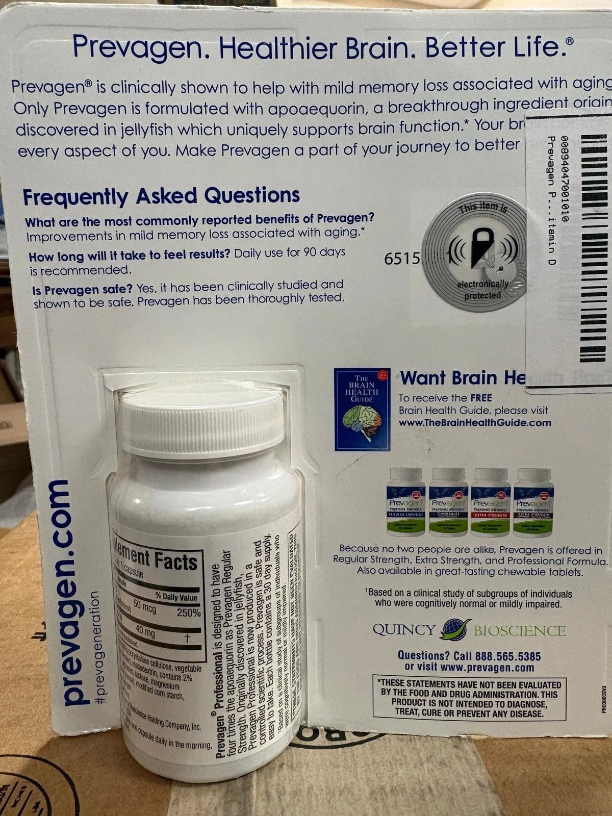 Prevagen Professional Formula Supplement - 30 Capsules