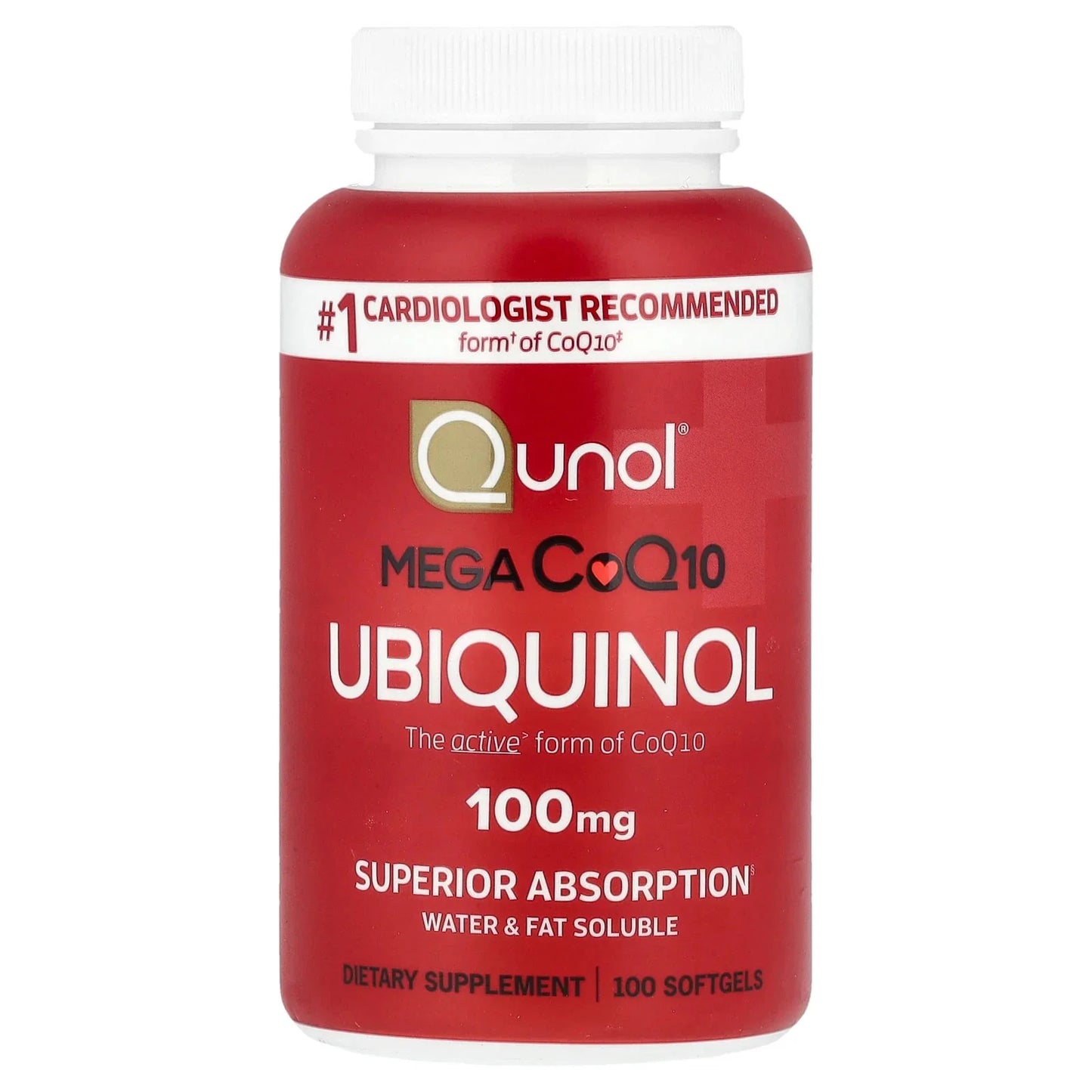 Mega CoQ10 Ubiquinol, 100 mg, 100 Softgels