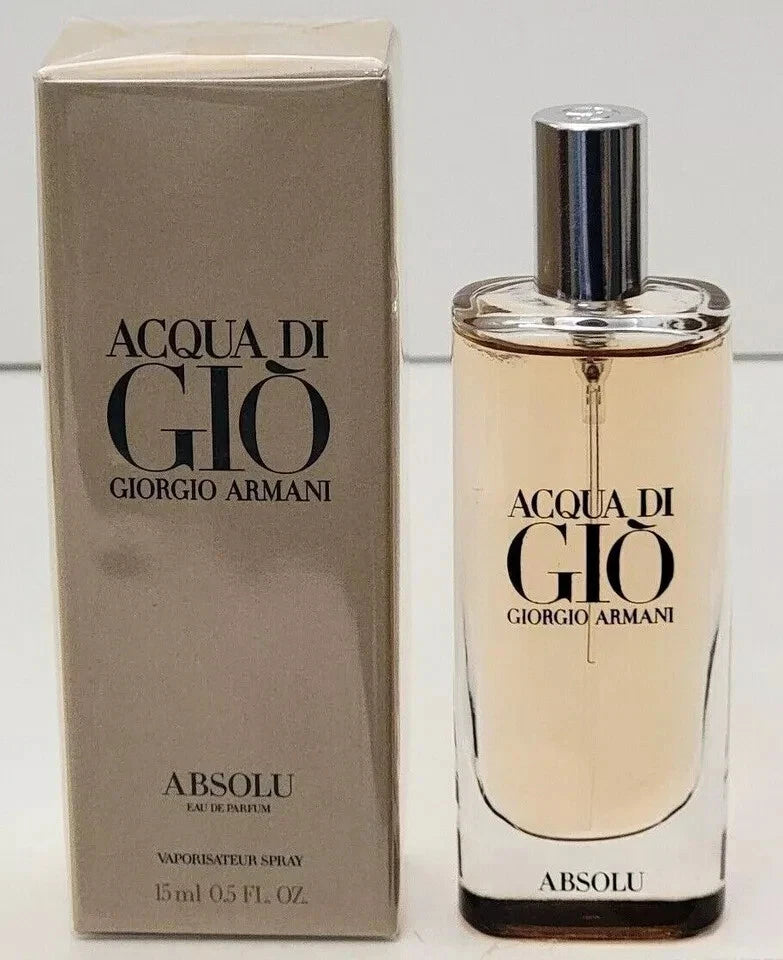 NIB Giorgio Armani Acqua Di Gio ABSOLU edp 15ml .5oz DISCONTINUED Travel Size