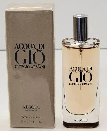 NIB Giorgio Armani Acqua Di Gio ABSOLU edp 15ml .5oz DISCONTINUED Travel Size