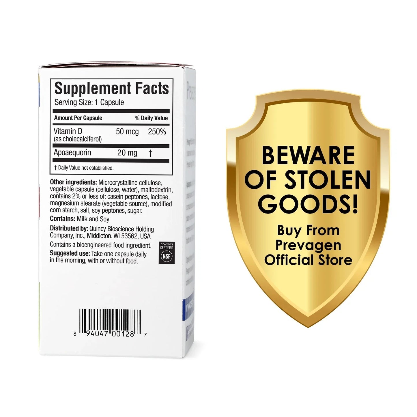 Brain Support Extra Strength 20mg Capsules – 60 Count – 2 Pack
