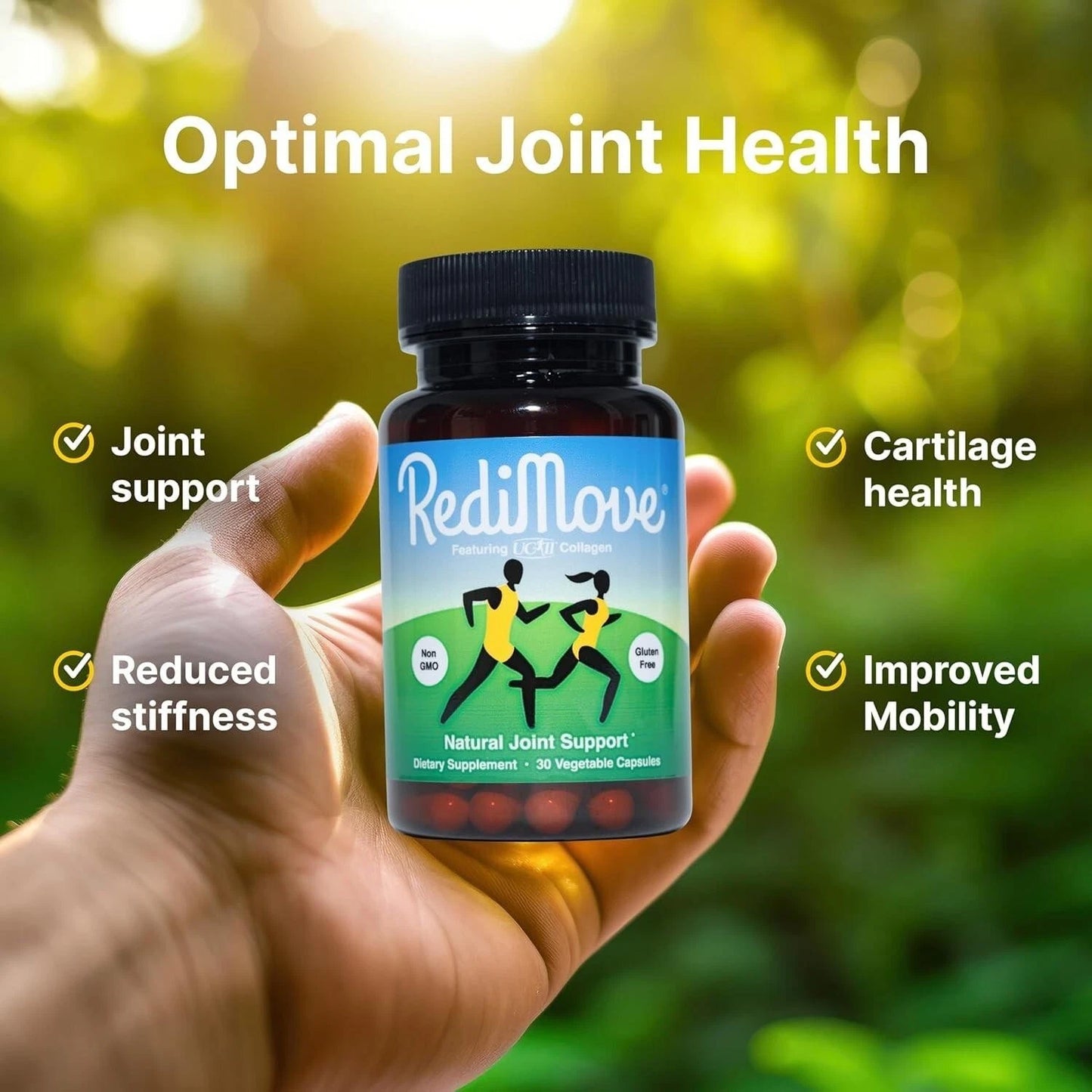 AUTHENTIC Redimove Natural Joint Support Supplement Genuine Product 30 Capsules