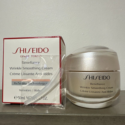 Shiseido Benefiance Wrinkle Smoothing Cream 1.7oz 50ml Sealed Pack New in BOX