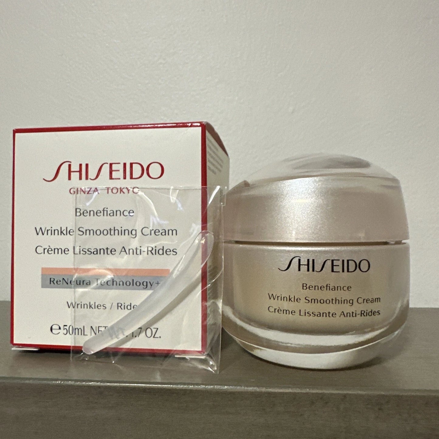 Shiseido Benefiance Wrinkle Smoothing Cream 1.7oz 50ml Sealed Pack New in BOX