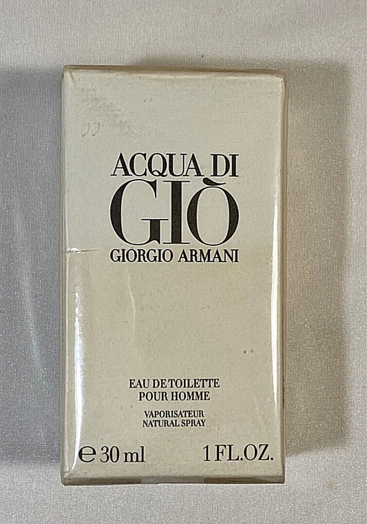ACQUA DI GIO Men by Giorgio Armani-EDT 1oz 30ml Spray-NEW-SEALED-Genuine-FRANCE