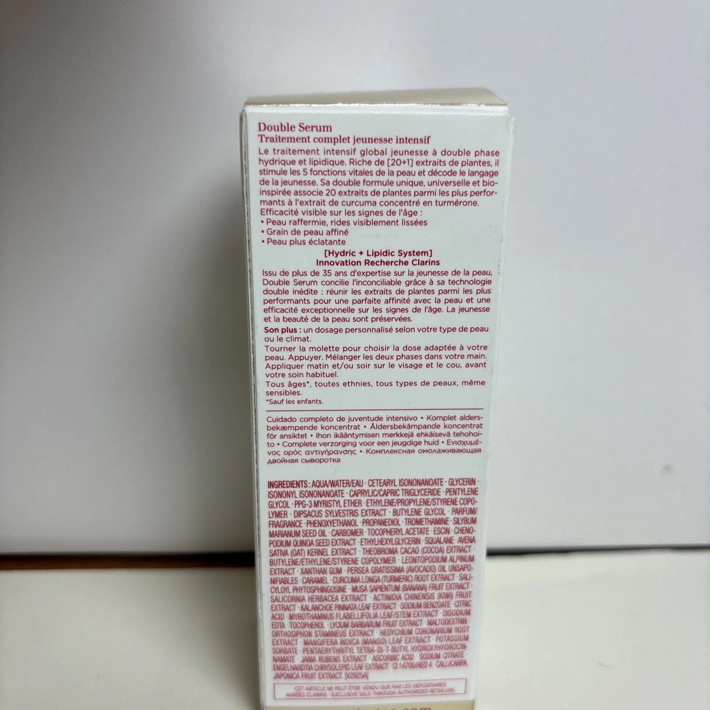 Clarins Double Serum Complete Age Control Concentrate 1oz