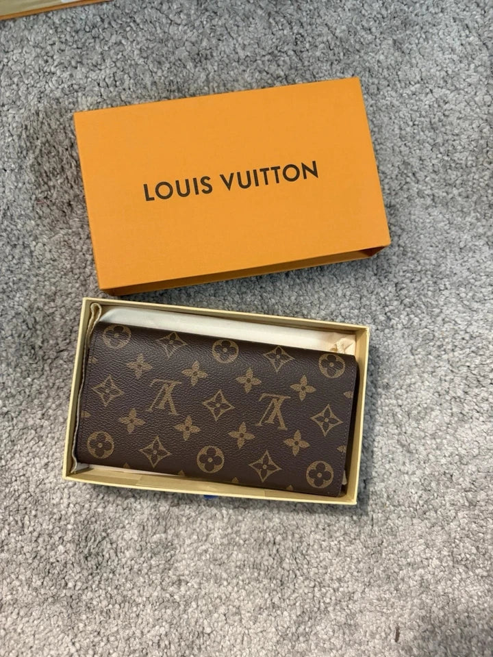Louis Vuitton Wallet Portefeuille Sarah Monogram Brown Long Wallet