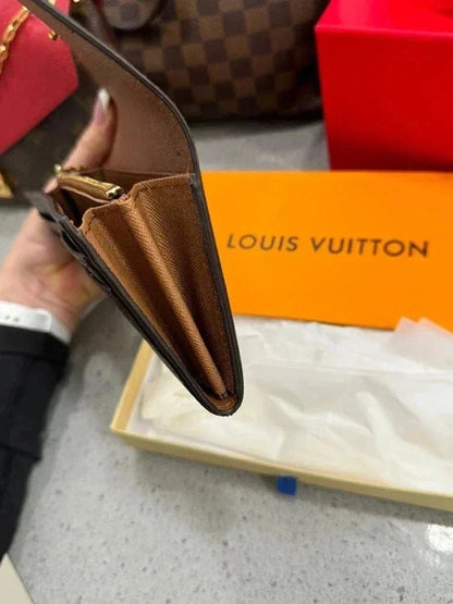 Louis Vuitton Wallet Portefeuille Sarah Monogram Brown Long Wallet