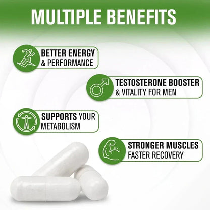 NaturalSlim Testosterin Men's Multivitamins Testosterone Booster 180 capsules